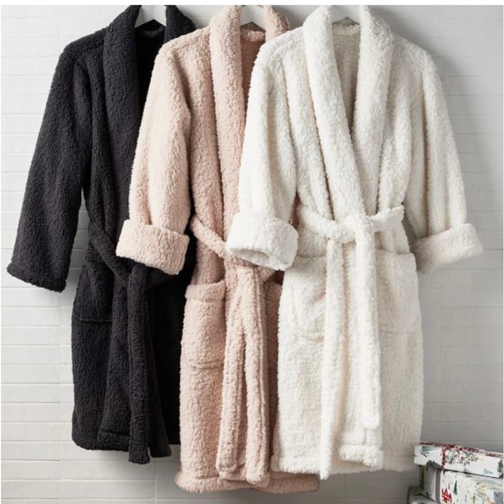 Pottery Barn Unisex Robe Size M, Gray